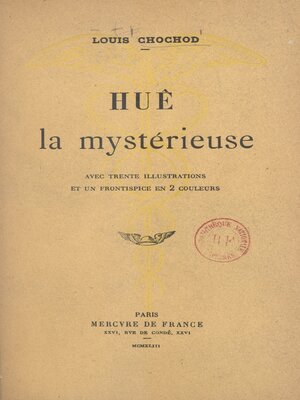 cover image of Huê la mystérieuse